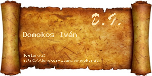 Domokos Iván névjegykártya